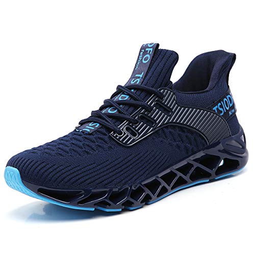 Ezkrwxn Mens Running Shoes Non Slip Athletic Tennis Walking Fashion Sneakers