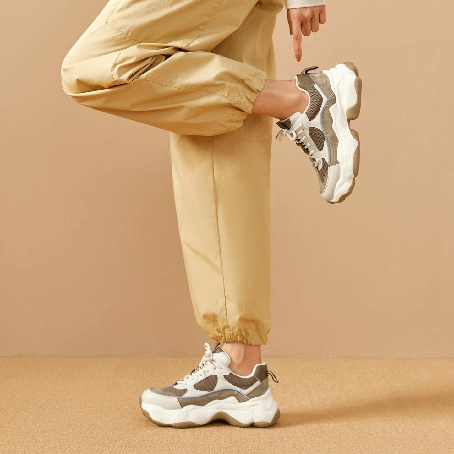 BEAU TODAY Chunky Sneakers for Women