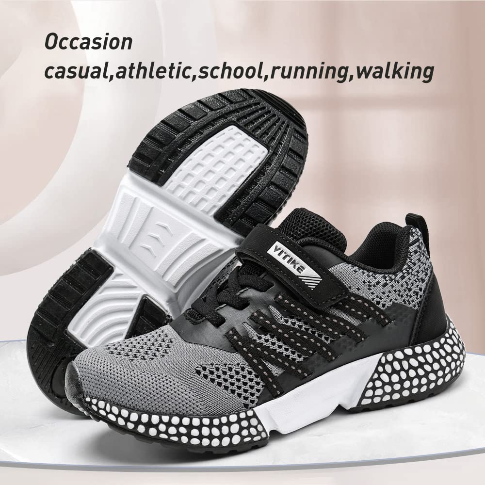 VITUOFLY Boys Sneakers Kids Running Shoes