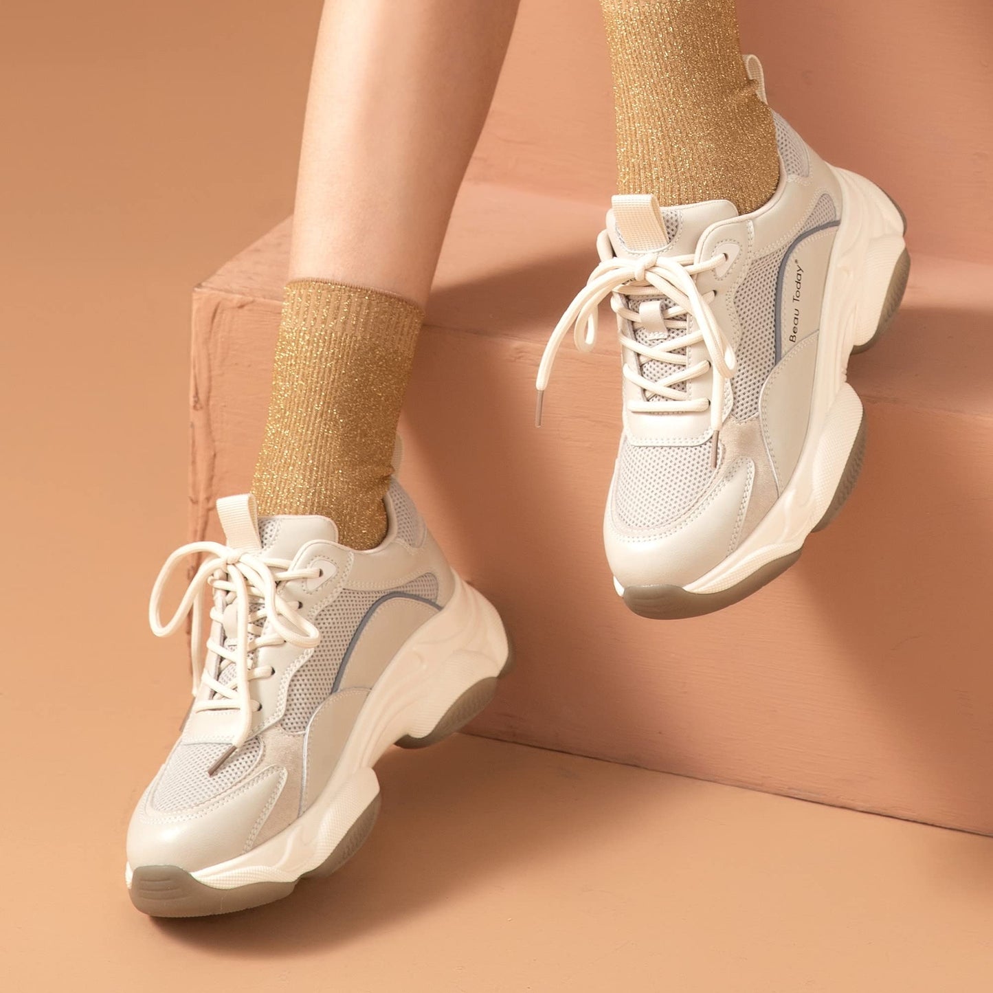 BEAU TODAY Chunky Sneakers for Women