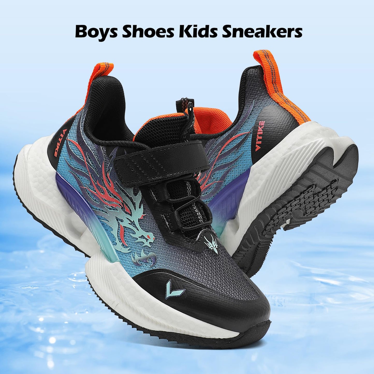 VITUOFLY Boys Sneakers Kids Running Shoes