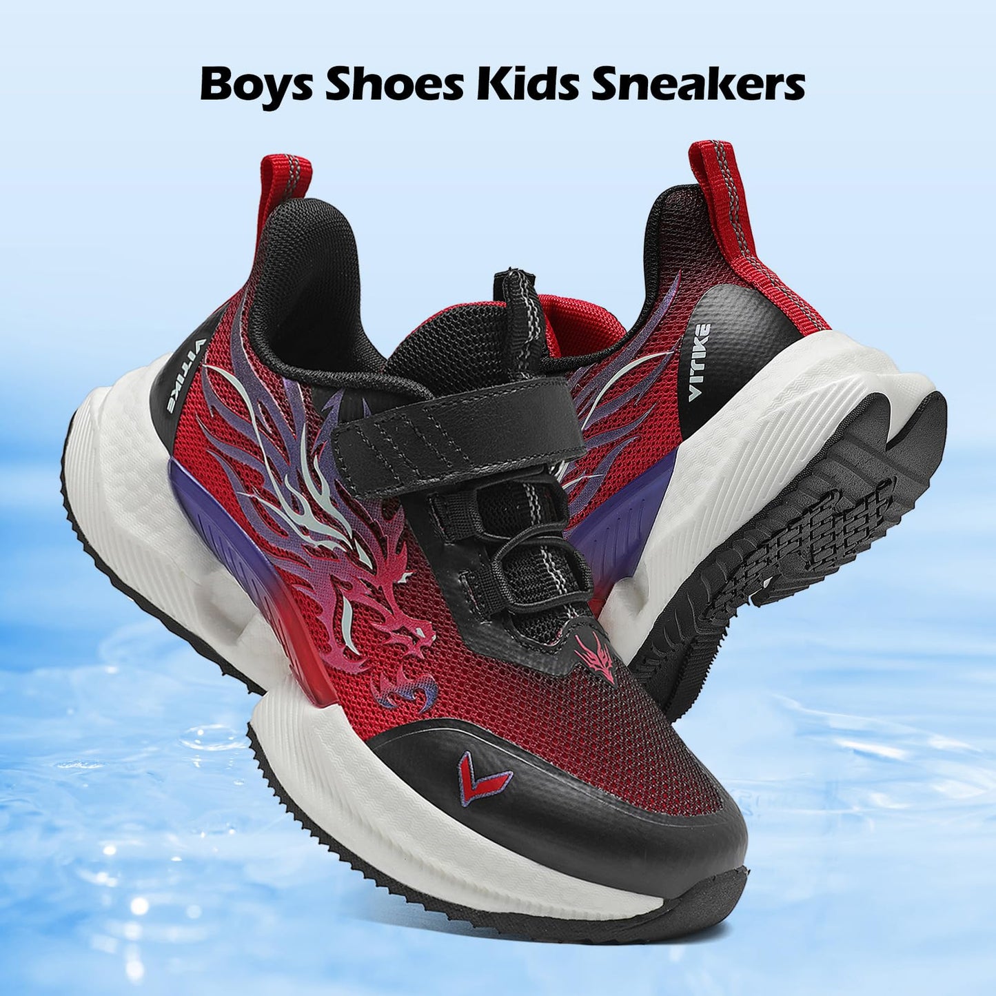 VITUOFLY Boys Sneakers Kids Running Shoes