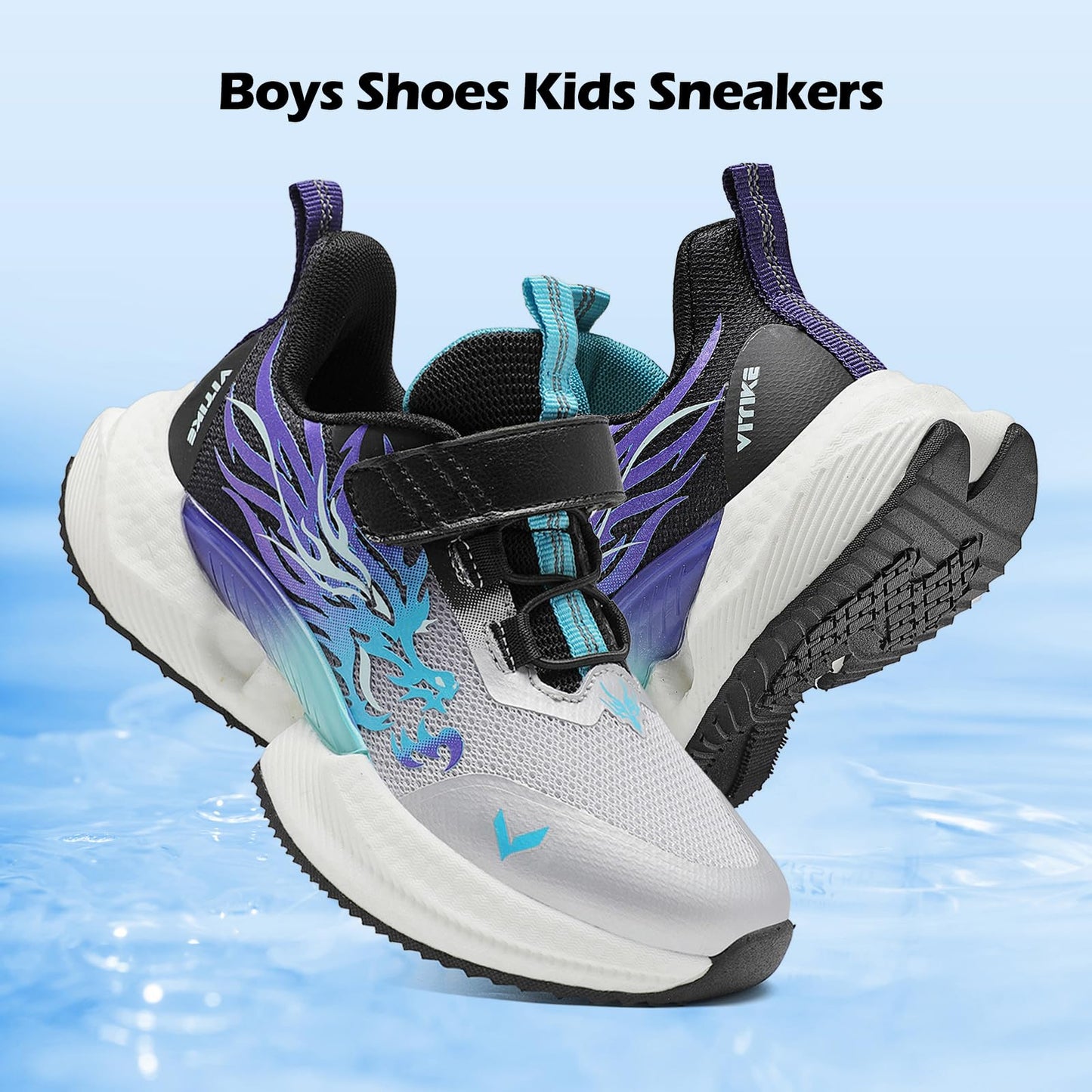 VITUOFLY Boys Sneakers Kids Running Shoes