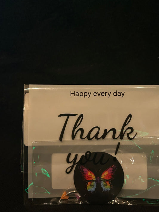Orange/Purple - Triangle Rainbow Colorful Acrylic Eyebrow
