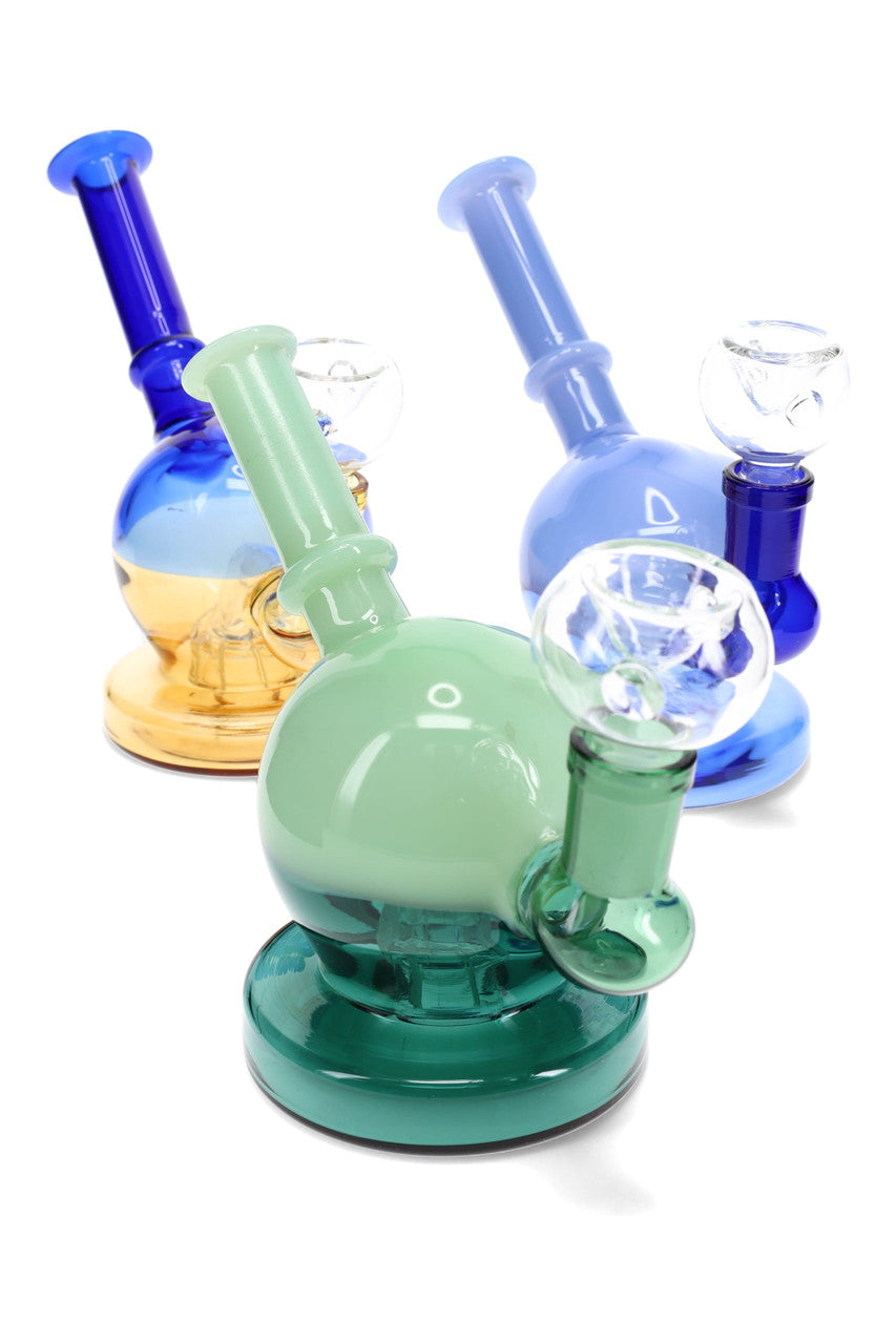 5" Multicolor Sphere Stemless GoG Water Pipe with Showerhead Perc