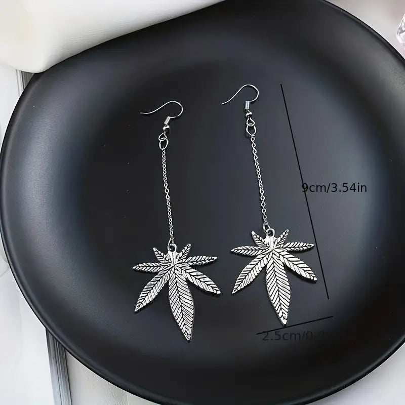 Enchanting Leaf Dangle Earrings