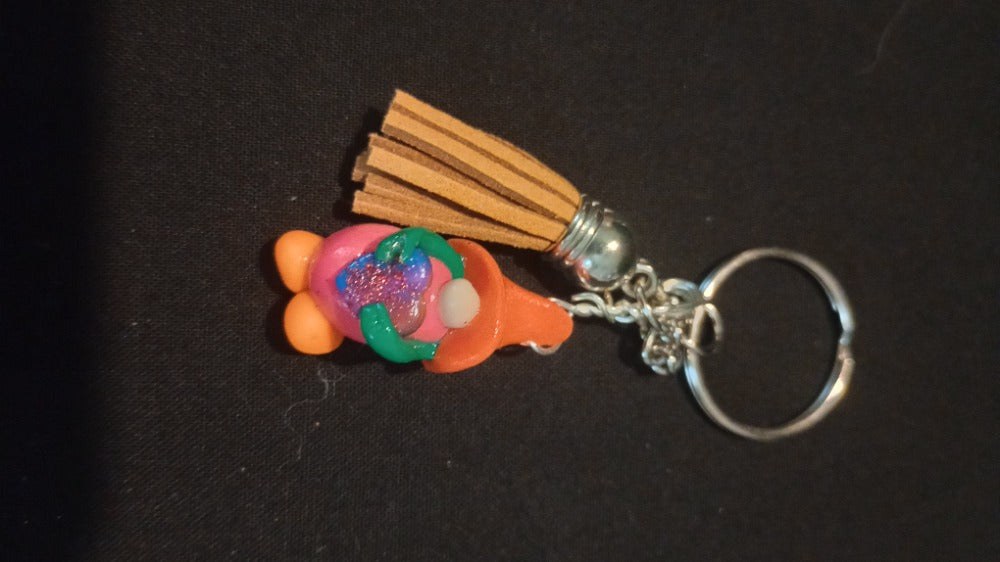 Handcrafted Gnome Keychain