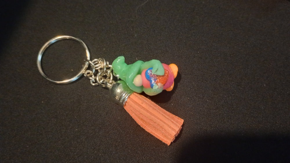 Handcrafted Gnome Keychain