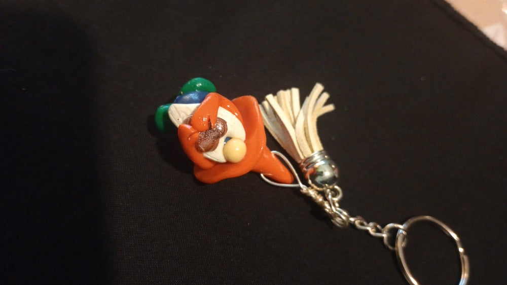 Handcrafted Gnome Keychain