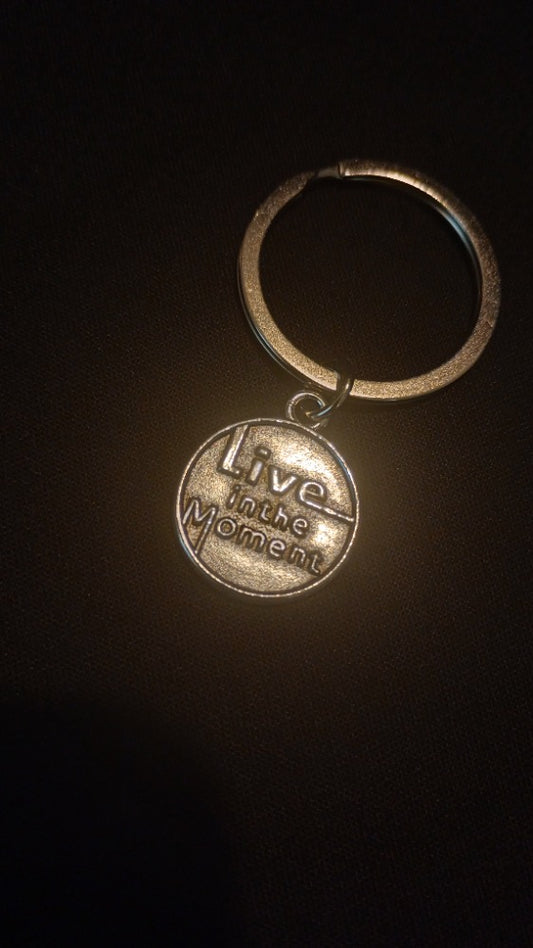 Live In The Moment Keychain