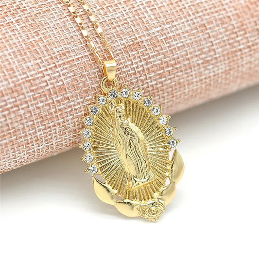 1pc Virgin Mary Pendant Necklace